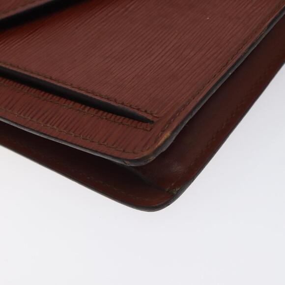 LOUIS VUITTON Epi Serie Dragonne Hand Bag Brown M52618 - Picture 14 of 16